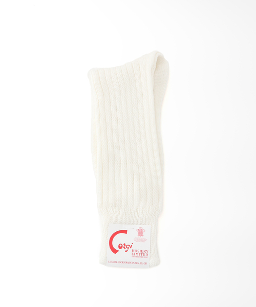 FRAMeWORK(フレームワーク)の「【CORGI/コーギー】 SOFT COTTON RIB SOCKS(ソックス/靴下・レディース・ホワイト/サックスブルー/ライトグリーン/ベージュ系その他/バーガンディー・FREE)」の2枚目の写真