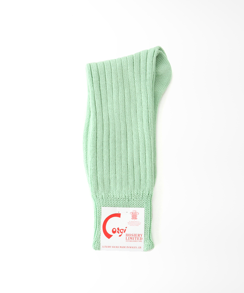 FRAMeWORK(フレームワーク)の「【CORGI/コーギー】 SOFT COTTON RIB SOCKS(ソックス/靴下・レディース・ホワイト/サックスブルー/ライトグリーン/ベージュ系その他/バーガンディー・FREE)」の4枚目の写真
