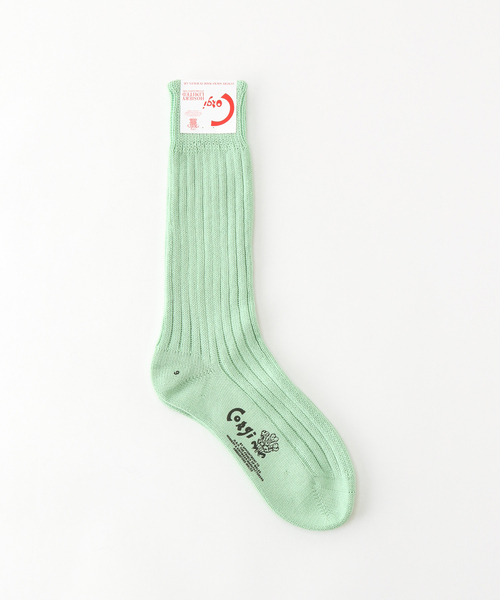 FRAMeWORK(フレームワーク)の「【CORGI/コーギー】 SOFT COTTON RIB SOCKS(ソックス/靴下・レディース・ホワイト/サックスブルー/ライトグリーン/ベージュ系その他/バーガンディー・FREE)」の13枚目の写真