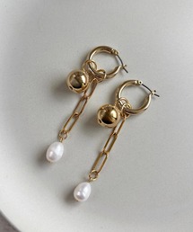 【As】チャンキーフープ　4way ピアス（チタン、ニッケルフリー）(MA)