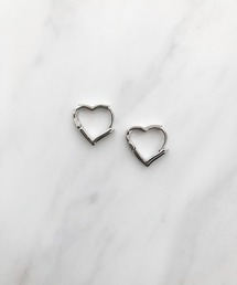 ハートフープピアス