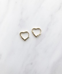 ハートフープピアス