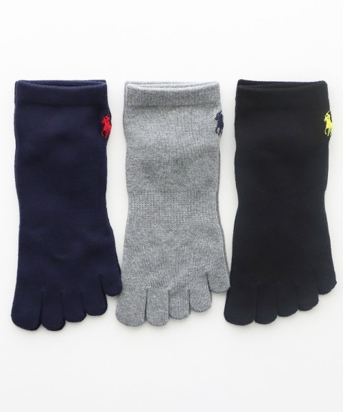 POLO RALPH LAUREN メンズ ワンポイント 5本指ソックス 02082580
