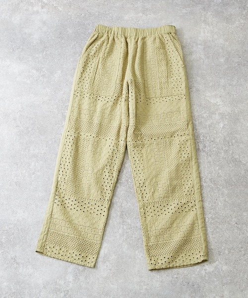 TOBILA（トビラ）の「無地カットレースイージーストレートパンツ（その他パンツ・レディース・レッド/ブラック/オリーブ・M）」の8枚目の写真