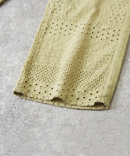 TOBILA（トビラ）の「無地カットレースイージーストレートパンツ（その他パンツ・レディース・レッド/ブラック/オリーブ・M）」の11枚目の写真