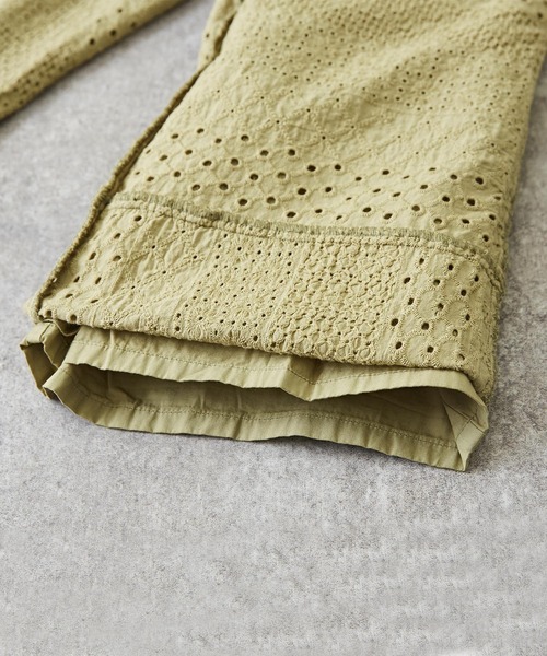 TOBILA（トビラ）の「無地カットレースイージーストレートパンツ（その他パンツ・レディース・レッド/ブラック/オリーブ・M）」の12枚目の写真