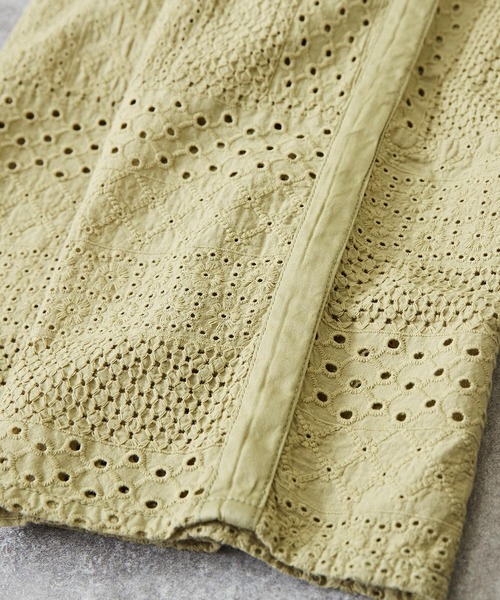 TOBILA（トビラ）の「無地カットレースイージーストレートパンツ（その他パンツ・レディース・レッド/ブラック/オリーブ・M）」の14枚目の写真