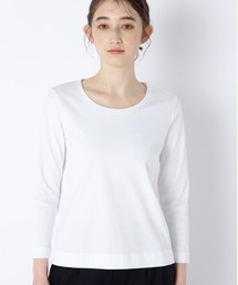 human woman | オーガニックコットンスムース長袖Ｔシャツ(Tシャツ/カットソー)