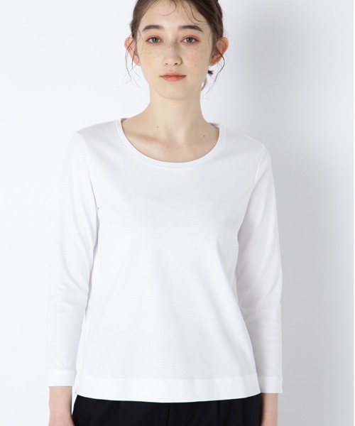 セール】オーガニックコットンスムース長袖Tシャツ（Tシャツ