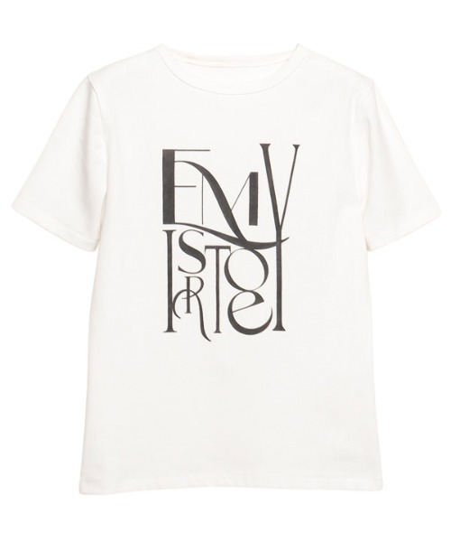 EIMY ISTOIRE（エイミーイストワール）の「eimyロゴフィットTシャツ（Tシャツ/カットソー・レディース・ホワイト/サックスブルー/ブラック/イエロー・FREE）」の19枚目の写真