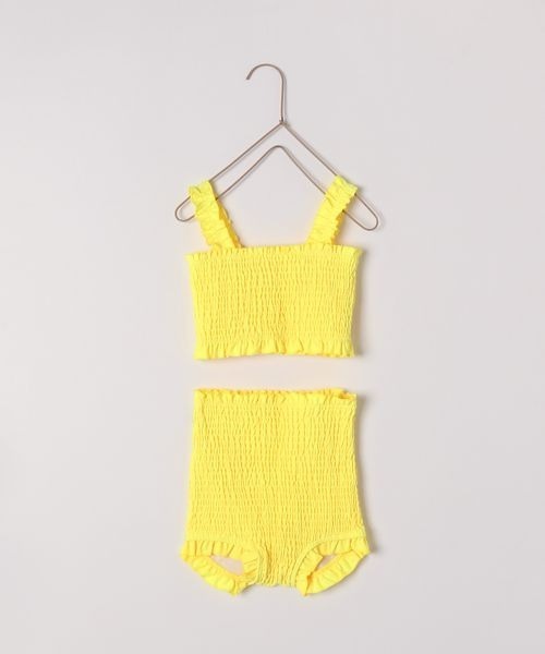 LOWRYS FARM（ローリーズファーム）の「ＳＷＩＭシャーリングセットアップ　182285（水着・キッズ・イエロー/ピンク/ブルー・110cm/120cm/130cm）」の4枚目の写真