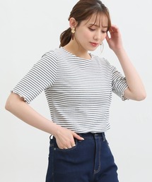 Honeys | 半袖テレコメロー使いＴシャツ(Tシャツ/カットソー)