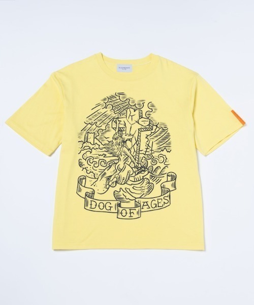 Black Weirdos（ブラックウィドウ）の「black Weirdos Dog of Ages Tee (23SS-TS07)（Tシャツ/カットソー・メンズ・レモンイエロー/ホワイト/ダークグリーン・X-LARGE/LARGE/MEDIUM）」の3枚目の写真