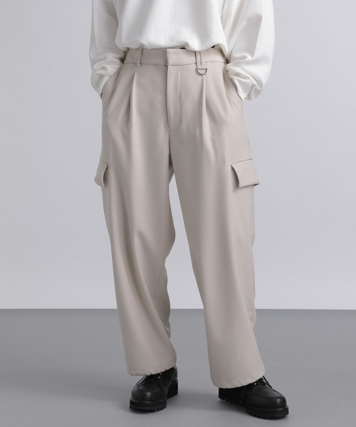 HARE（ハレ）の「イージーカーゴトラウザーパンツ(HARE)（カーゴパンツ・メンズ・ホワイト/グリーン/ブラック・SMALL/MEDIUM）」の2枚目の写真