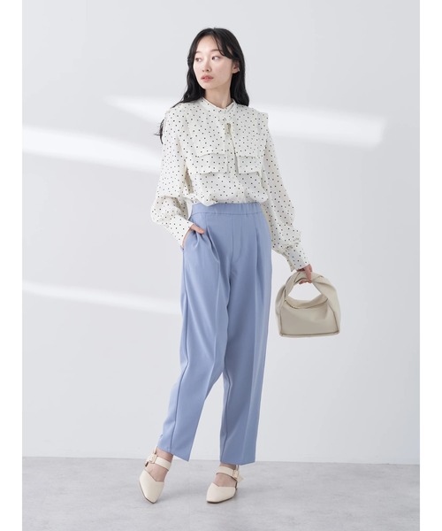 earth music&ecology（アースミュージックアンドエコロジー）の「テーパードパンツ（その他パンツ・レディース・サックスブルー/ブラック/ミント/ベージュ・S/L/M）」の7枚目の写真