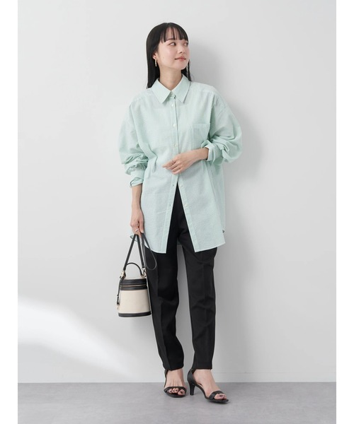 earth music&ecology（アースミュージックアンドエコロジー）の「テーパードパンツ（その他パンツ・レディース・サックスブルー/ブラック/ミント/ベージュ・S/L/M）」の12枚目の写真