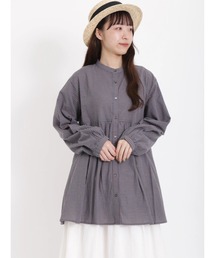 Samansa Mos2 | 【リンネル5月号掲載アイテム】【UVカット】ふんわり楽ちんギャザーチュニック(チュニック)