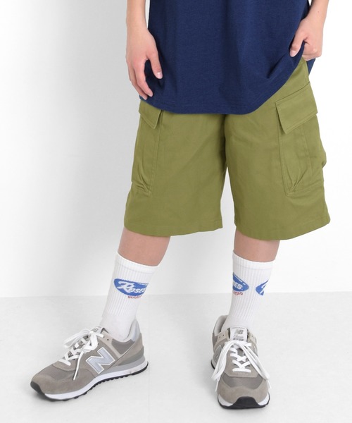 GLAZOS（グラソス）の「アソート・カーゴハーフパンツ（カーゴパンツ・キッズ・カーキ/インディゴブルー/マルチ・150cm/140cm/160cm/170cm）」の2枚目の写真
