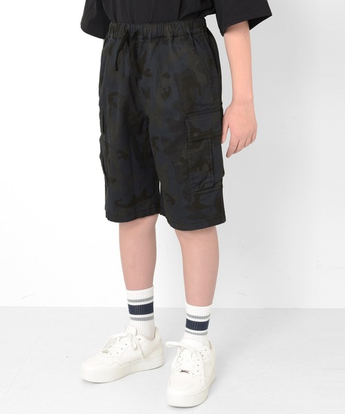 GLAZOS（グラソス）の「アソート・カーゴハーフパンツ（カーゴパンツ・キッズ・カーキ/インディゴブルー/マルチ・150cm/140cm/160cm/170cm）」の5枚目の写真