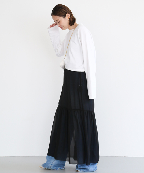 Deuxieme Classe（ドゥーズィエムクラス）の「Cropped L/S Tシャツ（T