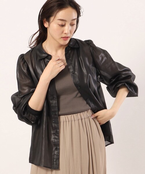 【セール】袖コンギャザーブラウス（シャツ/ブラウス）｜UNTITLED（アンタイトル）