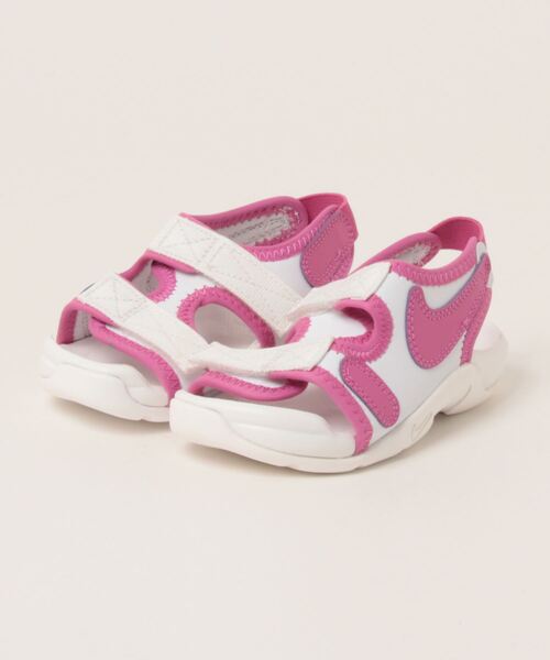 NIKE（ナイキ）の「《NIKE》ﾅｲｷ ｻﾝﾚｲ ｱｼﾞｬｽﾄ 6 PS（サンダル・キッズ・ブラック×ピンク/ブラック×ホワイト/ホワイト×パープル/ホワイト×ブルー/ホワイト×ネイビー・14.0cm/15.0cm/16.0cm/17.0cm/18.0cm/19.0cm）」の4枚目の写真