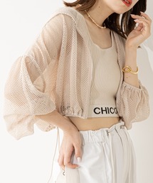 Chico | メッシュ裾ドロストパーカー(パーカー)