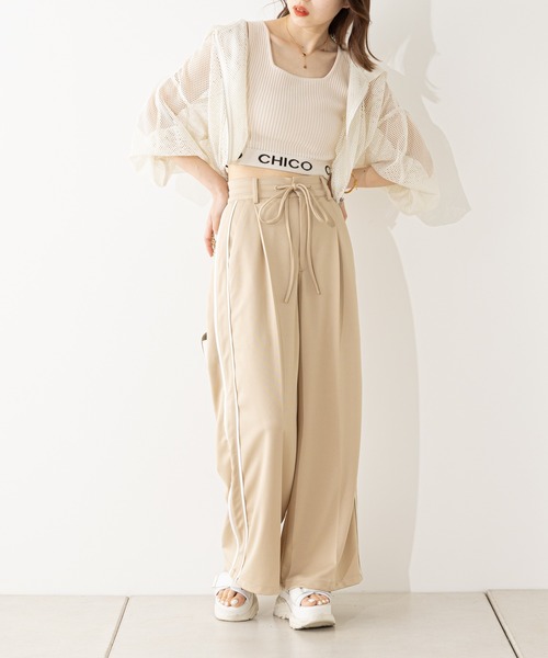 Chico（チコ）の「メッシュ裾ドロストパーカー（パーカー）」 - WEAR