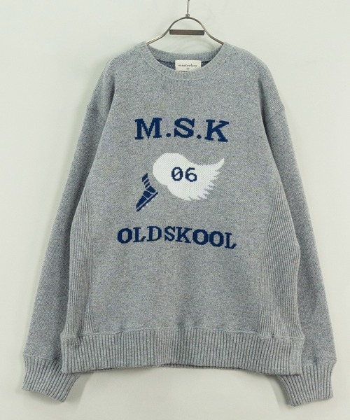 masterkey（マスターキー）の「masterkey マスターキー / WING ウィングニットジャガード ビッグシルエットセーター / MK24A-K-19（ニット/セーター・メンズ・ネイビー/グレー・1/2）」の19枚目の写真