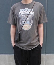 【Bz】イーグルプリントユニセックスBIGTシャツ/プリントTシャツ(RZ)