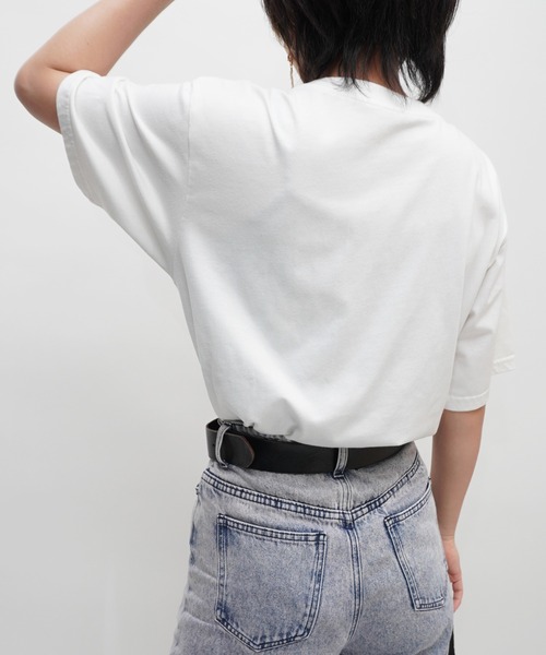 ARCHIVER(アーカイバ)の「【Bz】イーグルプリントユニセックスBIGTシャツ/プリントTシャツ(RZ)(Tシャツ/カットソー・メンズ・スミクロ/ブラック/オフホワイト・FREE)」の7枚目の写真