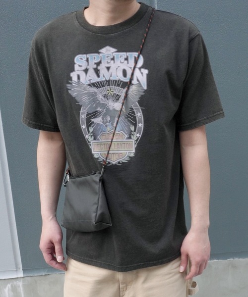 ARCHIVER(アーカイバ)の「【Bz】イーグルプリントユニセックスBIGTシャツ/プリントTシャツ(RZ)(Tシャツ/カットソー・メンズ・スミクロ/ブラック/オフホワイト・FREE)」の12枚目の写真