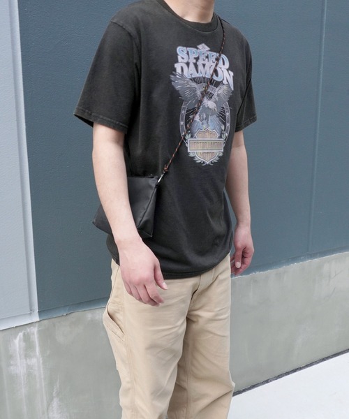 ARCHIVER(アーカイバ)の「【Bz】イーグルプリントユニセックスBIGTシャツ/プリントTシャツ(RZ)(Tシャツ/カットソー・メンズ・スミクロ/ブラック/オフホワイト・FREE)」の18枚目の写真