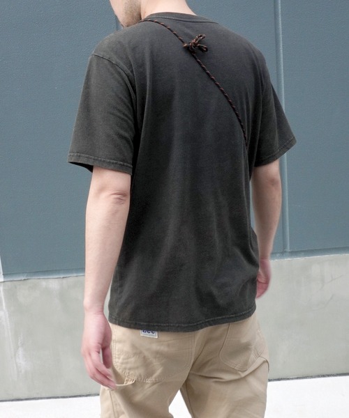 ARCHIVER(アーカイバ)の「【Bz】イーグルプリントユニセックスBIGTシャツ/プリントTシャツ(RZ)(Tシャツ/カットソー・メンズ・スミクロ/ブラック/オフホワイト・FREE)」の21枚目の写真