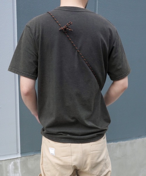 ARCHIVER(アーカイバ)の「【Bz】イーグルプリントユニセックスBIGTシャツ/プリントTシャツ(RZ)(Tシャツ/カットソー・メンズ・スミクロ/ブラック/オフホワイト・FREE)」の8枚目の写真
