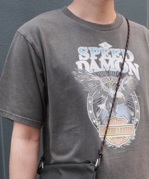 ARCHIVER(アーカイバ)の「【Bz】イーグルプリントユニセックスBIGTシャツ/プリントTシャツ(RZ)(Tシャツ/カットソー・メンズ・スミクロ/ブラック/オフホワイト・FREE)」の19枚目の写真