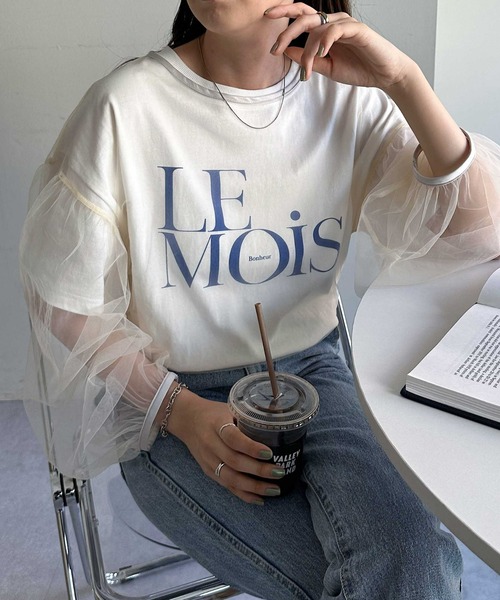 DISCOAT（ディスコート）の「チュールプルオーバー（Tシャツ/カットソー・レディース・ブラック/アイボリー・FREE）」の16枚目の写真