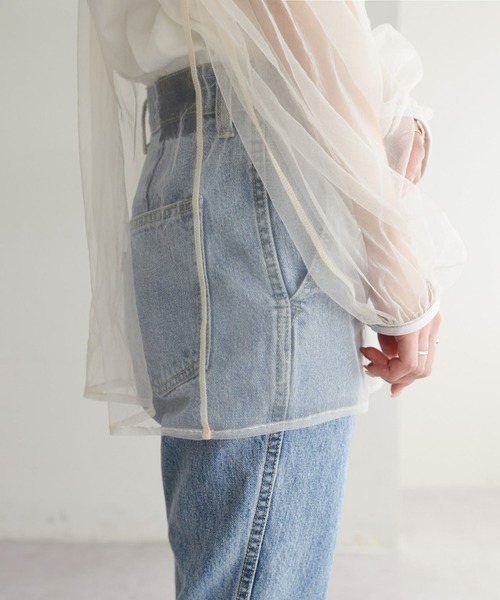 DISCOAT（ディスコート）の「チュールプルオーバー（Tシャツ/カットソー・レディース・ブラック/アイボリー・FREE）」の21枚目の写真