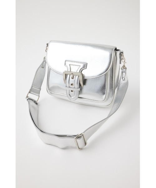 MOUSSY（マウジー）の「EDGY SADDLE SHOULDER バッグ（ショルダーバッグ・レディース・シルバー/イエロー・FREE）」の4枚目の写真