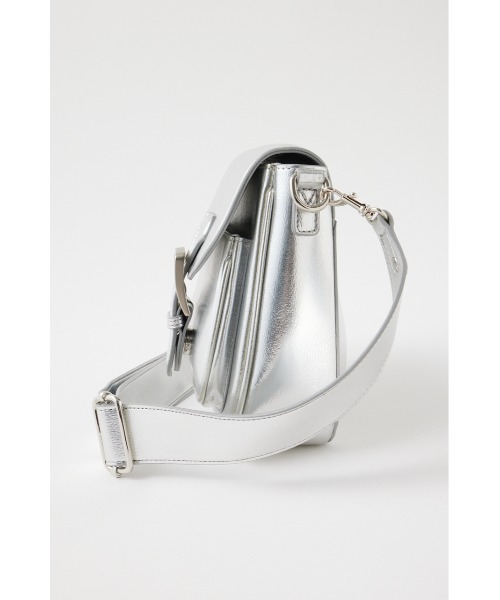 MOUSSY（マウジー）の「EDGY SADDLE SHOULDER バッグ（ショルダーバッグ・レディース・シルバー/イエロー・FREE）」の5枚目の写真