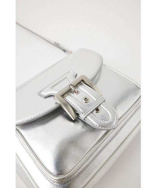 MOUSSY（マウジー）の「EDGY SADDLE SHOULDER バッグ（ショルダーバッグ・レディース・シルバー/イエロー・FREE）」の7枚目の写真
