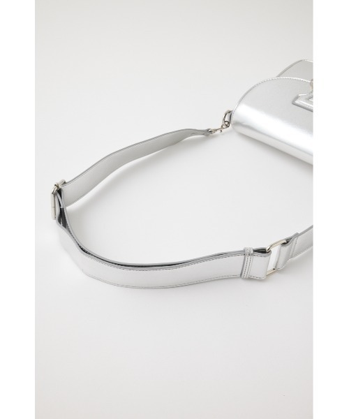 MOUSSY（マウジー）の「EDGY SADDLE SHOULDER バッグ（ショルダーバッグ・レディース・シルバー/イエロー・FREE）」の8枚目の写真