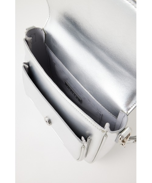 MOUSSY（マウジー）の「EDGY SADDLE SHOULDER バッグ（ショルダーバッグ・レディース・シルバー/イエロー・FREE）」の9枚目の写真