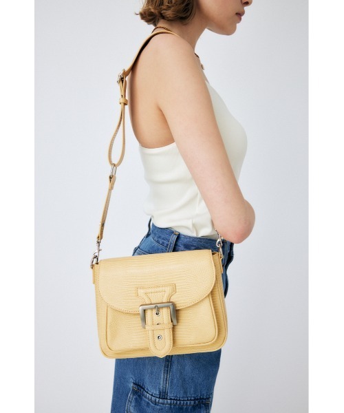 MOUSSY（マウジー）の「EDGY SADDLE SHOULDER バッグ（ショルダーバッグ・レディース・シルバー/イエロー・FREE）」の10枚目の写真