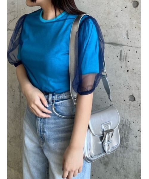MOUSSY（マウジー）の「EDGY SADDLE SHOULDER バッグ（ショルダーバッグ・レディース・シルバー/イエロー・FREE）」の22枚目の写真