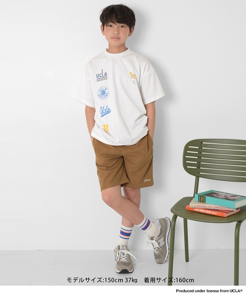 GLAZOS(グラソス)の「【UCLA】ブルーインズプリント半袖Tシャツ(Tシャツ/カットソー・キッズ・ブラック/ブルー/ホワイト・140cm/150cm/160cm/170cm)」の8枚目の写真