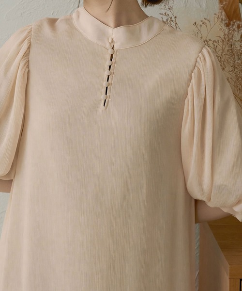 Ambre Neige(アンブルネージュ)の「2WAYシアーフレアワンピース/【WEB/EC限定商品】(ワンピース・レディース・アイボリー/ダークブラウン・FREE)」の21枚目の写真