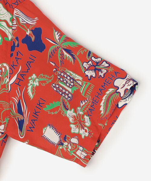 SUN SURF(サンサーフ)の「SUN SURF | 半袖ハワイアンシャツ “STATE OF HAWAII” MEN(シャツ/ブラウス・メンズ・レッド系その他・XXL/XL/L)」の4枚目の写真