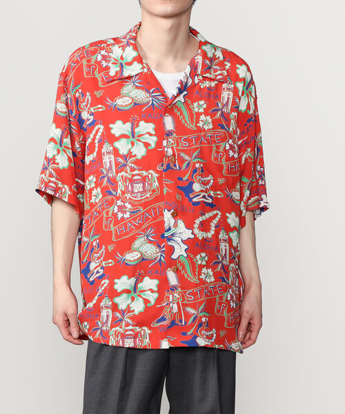 SUN SURF(サンサーフ)の「SUN SURF | 半袖ハワイアンシャツ “STATE OF HAWAII” MEN(シャツ/ブラウス・メンズ・レッド系その他・XXL/XL/L)」の12枚目の写真