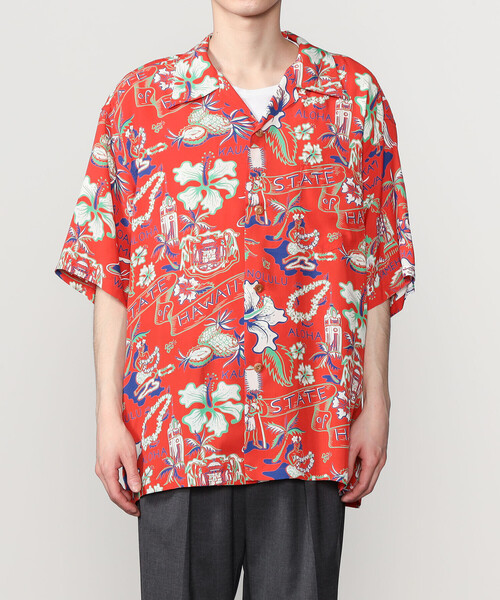 SUN SURF(サンサーフ)の「SUN SURF | 半袖ハワイアンシャツ “STATE OF HAWAII” MEN(シャツ/ブラウス・メンズ・レッド系その他・XXL/XL/L)」の11枚目の写真